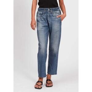 Rag & Bone Miramar Sweatpant Jeans Straight Leg Mel Medium Wash Denim Blue XS